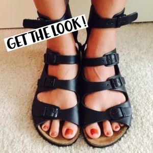 ROVERS GLADIATOR BIRKENSTOCK STYLE SANDALS 38